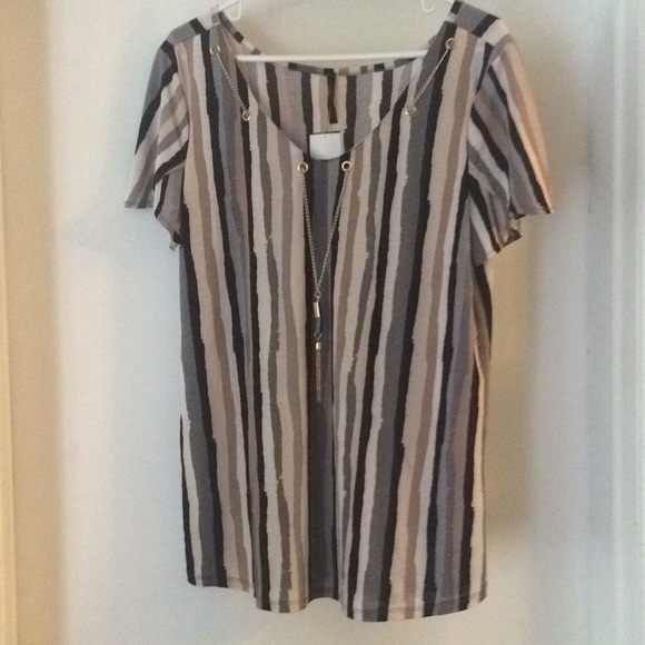 Ashley Blue Tops - NWT Sz L Ashley Blue top